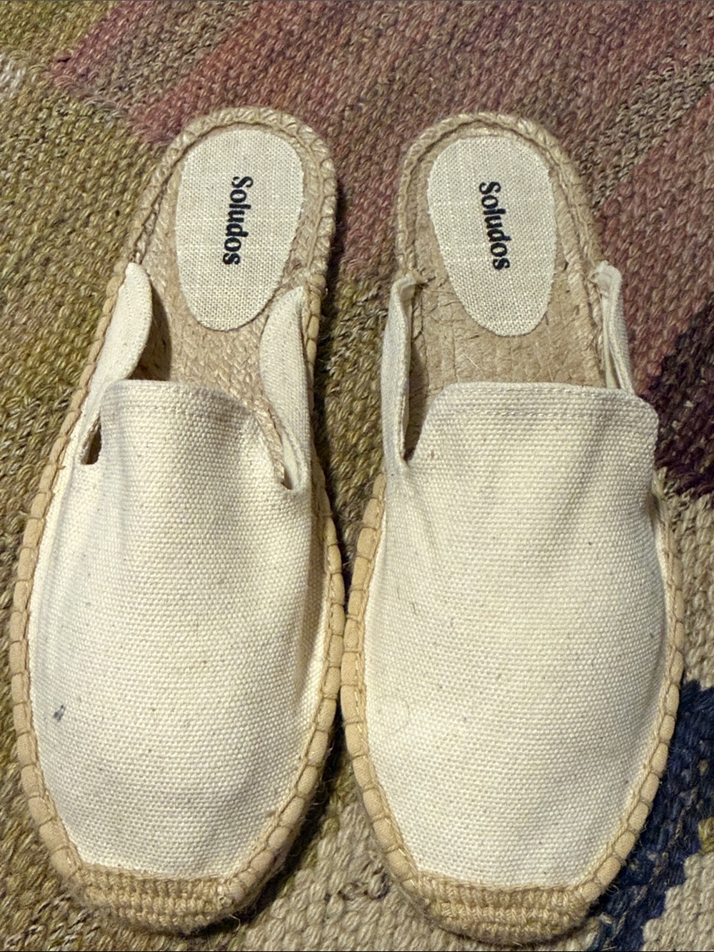Soludos Natural Canvas Espadrille Mule - Slip-On